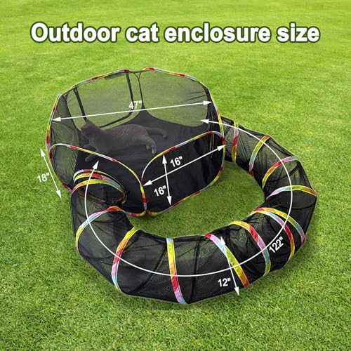Outdoor Cat Enclosure with Storage Bag B7062
