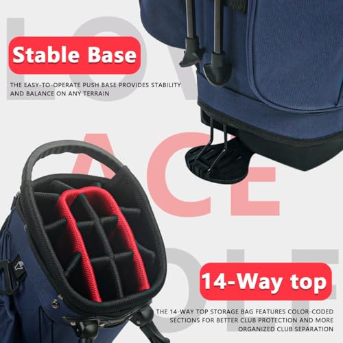 Lightweight 14-Way Golf Stand Bag Q7515