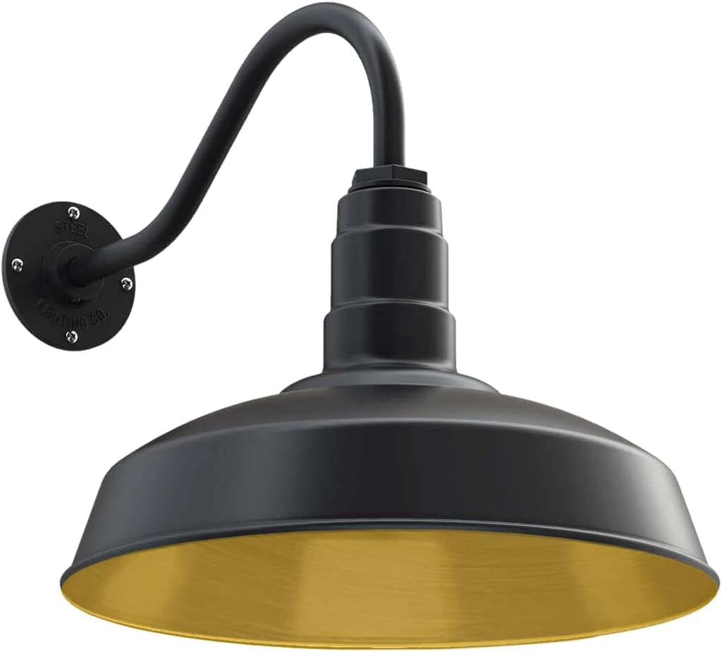 Gooseneck Barn Light Matte Black C74337