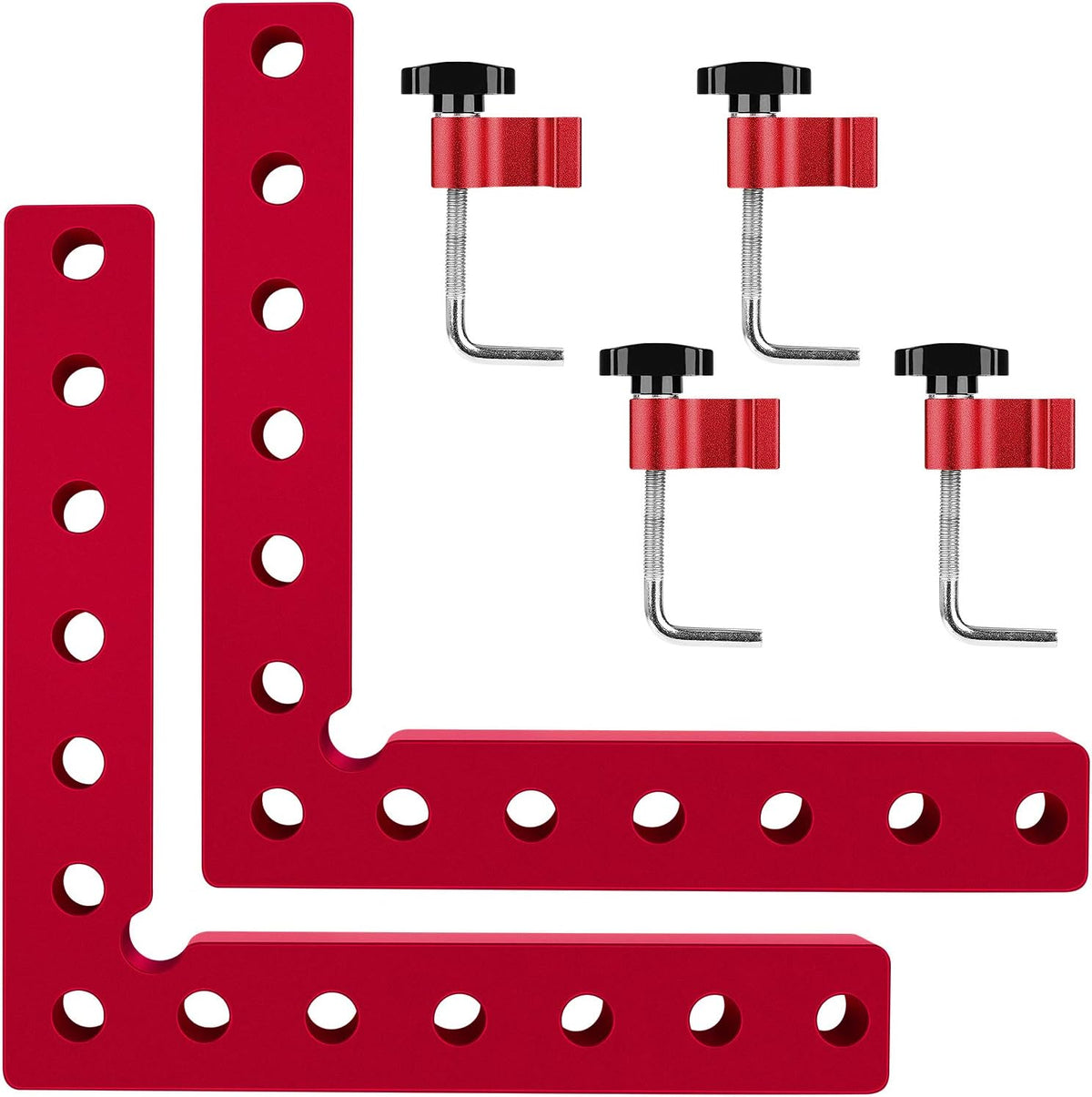 2 Pcs 90 Degrees Positioning Squares Aluminum Alloy Corner Clamp V833463