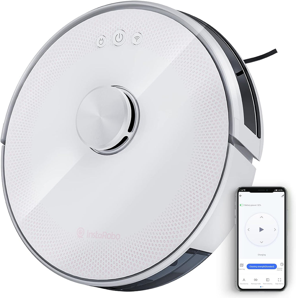 White Robot Vacuum Cleaner Q706907