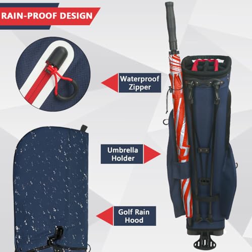 Lightweight 14-Way Golf Stand Bag Q7515