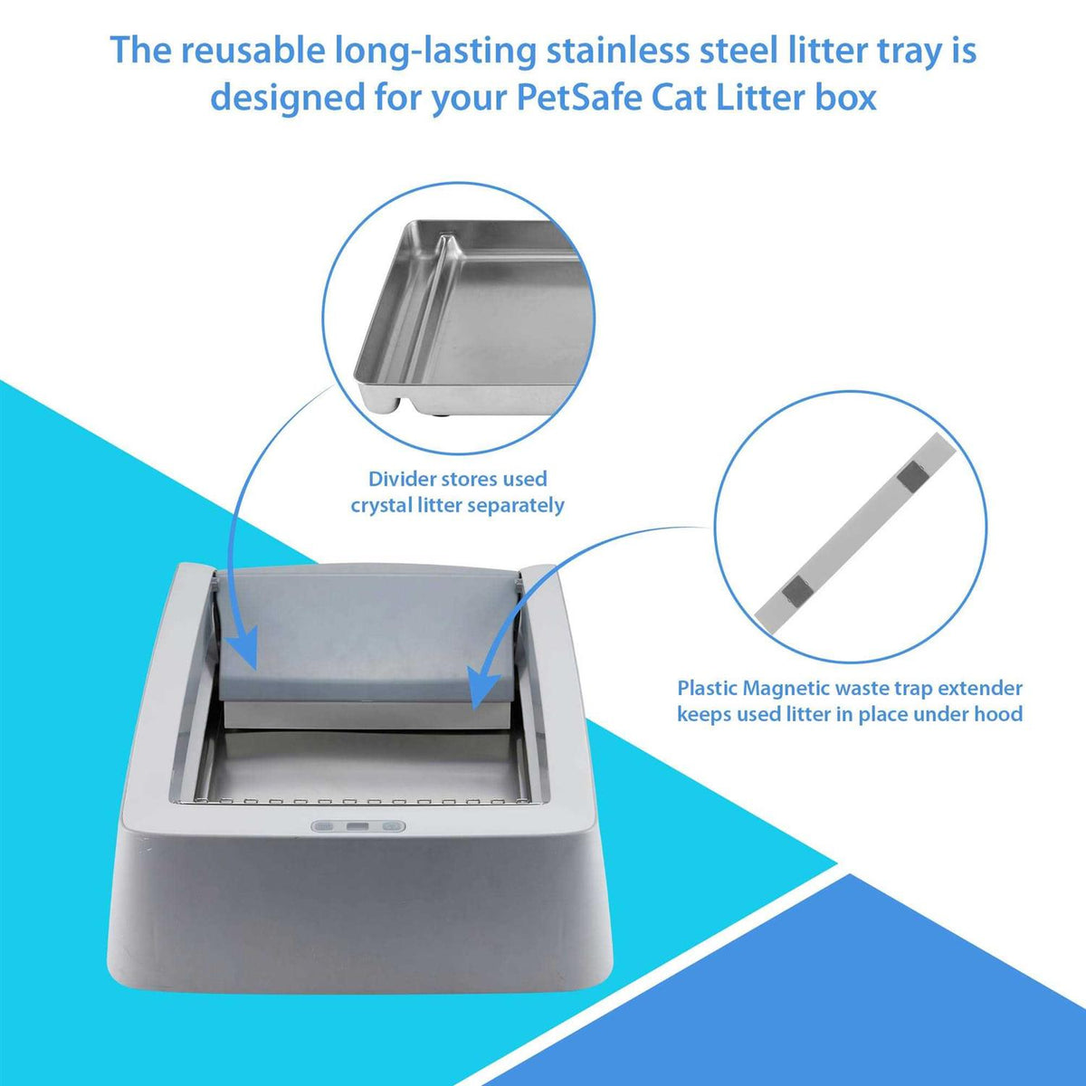 Stainless Steel Reusable Litter Tray S583150