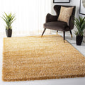 8' x 10' Gold Ivory Shag Area Rug Y96999