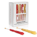 24 Individually Wrapped Gold and Red Rock Candy Sugar Sticks N6938