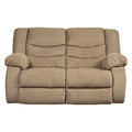 Mocha Reclining Loveseat V48475