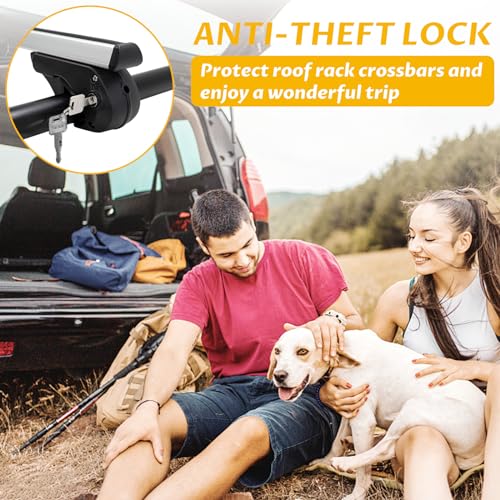 Universal Aluminum Roof Rack Cross Bars with 2 Locks D81827