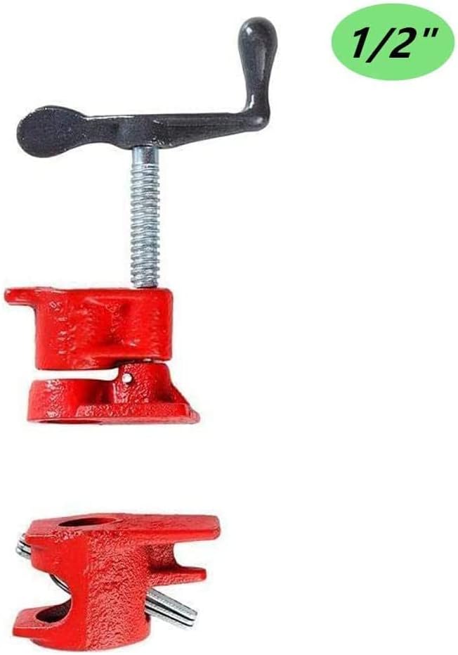Wood Gluing Pipe Clamp Set Heavy Duty Cast Iron Quick Release 6 3/4 V7091