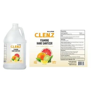 1 Gallon Alcohol Free Foam Hand Sanitizer T5618