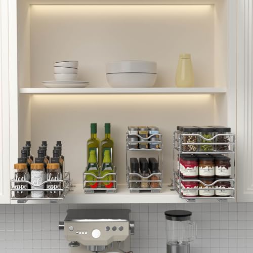 2 Tier Pull Out Spice Rack Organizer R63589