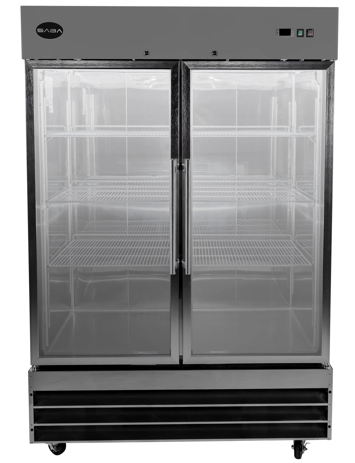 47 cu ft Stainless Steel Glass Door Reach-In Refrigerator O9144