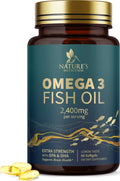 Omega 3 Fish Oil Capsules 2400mg EPA & DHA 60 Softgels Y168916