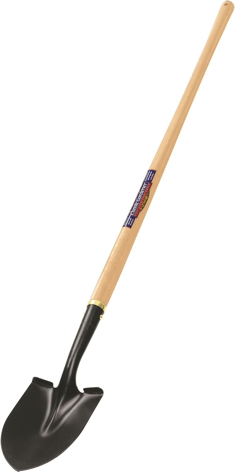 Long Handle Round Point Shovel, 45-Inch P65895