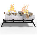 18 in. Birch Ethanol Fireplace Log Set with Burner Insert D1267