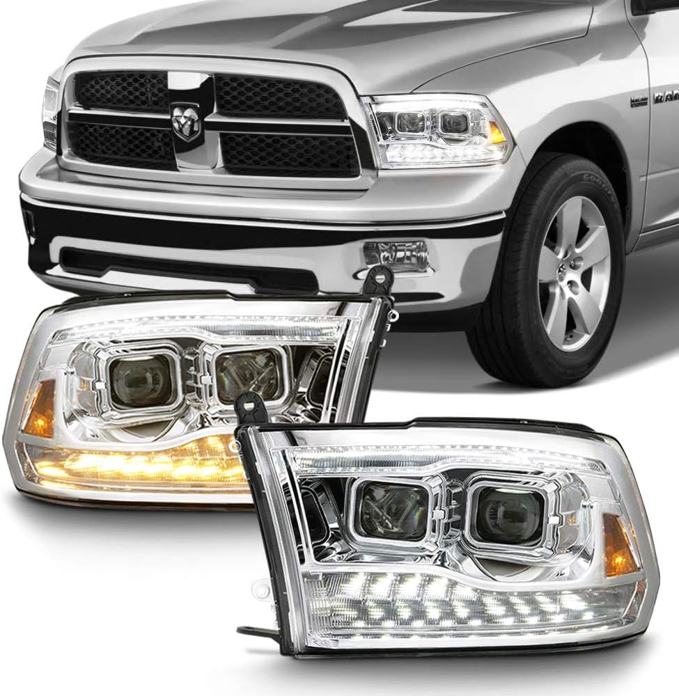 Chrome Housing LED Projector Headlights Assembly T20054