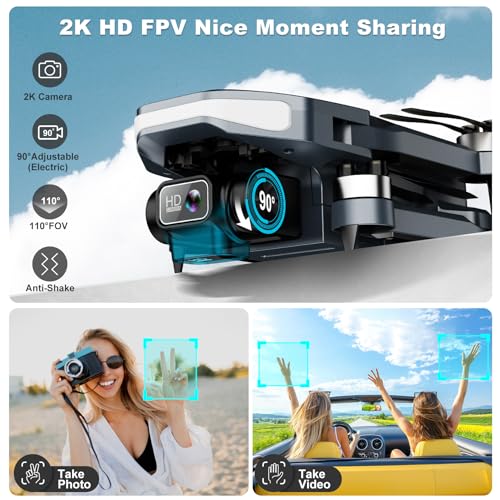2K HD Camera GPS Drone with Brushless Motor T29776
