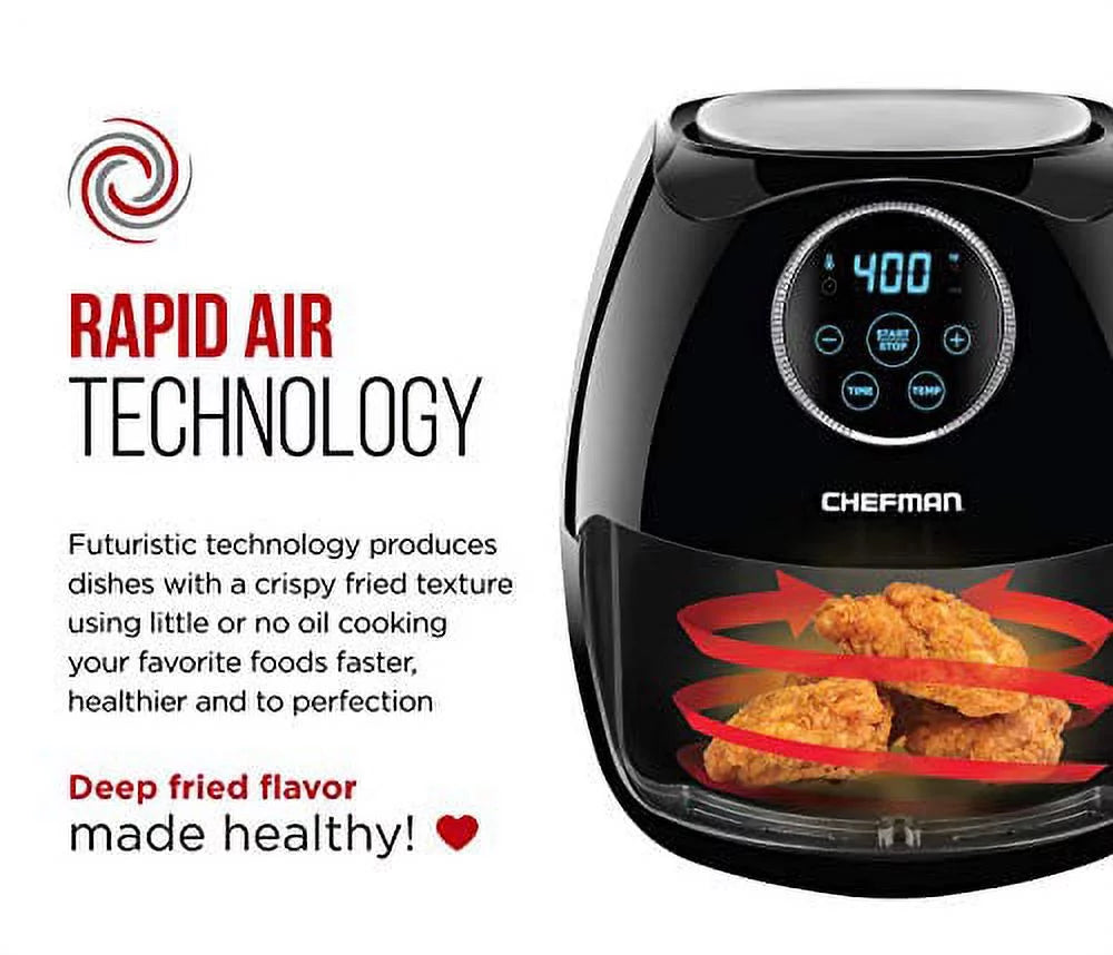 Black 6.5 Liter Air Fryer Oven G18899
