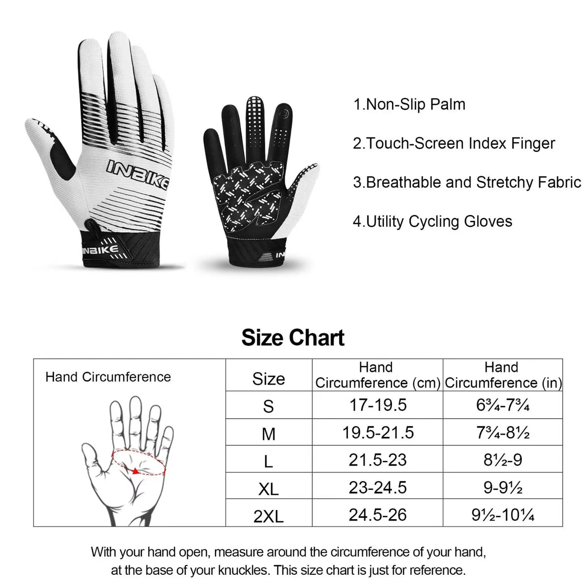 Cycling Gloves with 5MM Non-Slip Palm Pad W867298
