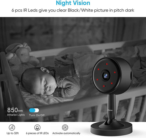 1080P HD Indoor Security Camera with Motion Detection, 2-Way Audio, Night Vision K275011