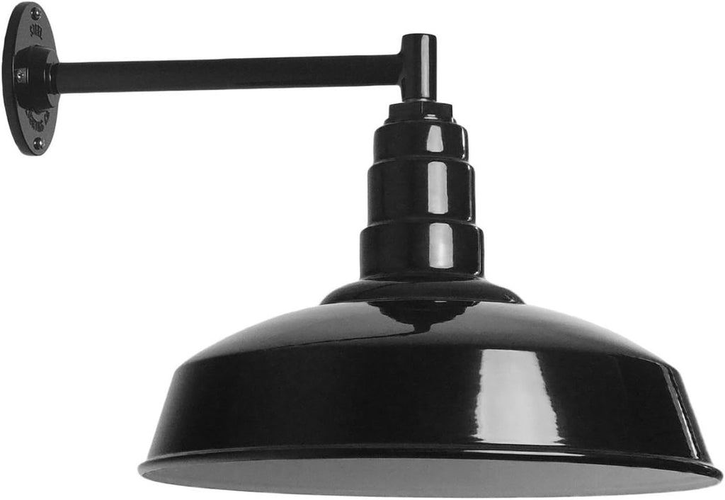 Gooseneck Barn Light Matte Black C74337
