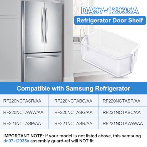 Door Bin Compatible with Samsung Refrigerator Door Shelf D252897