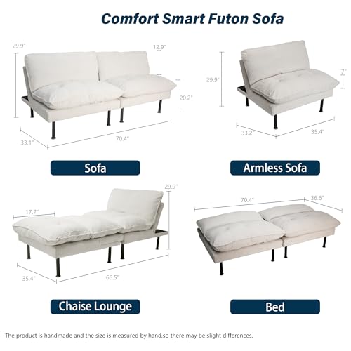 Green 4 in 1 Convertible Futon Sofa Bed H343317