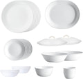 30 Pcs White Glass Dinner Set N879