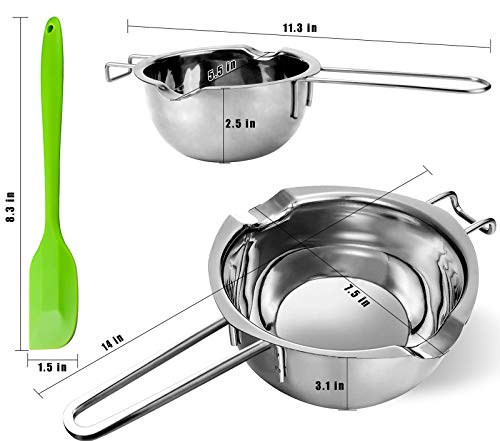 18/8 Steel Double Boiler Pot Set, 2 Cup Capacity F779757