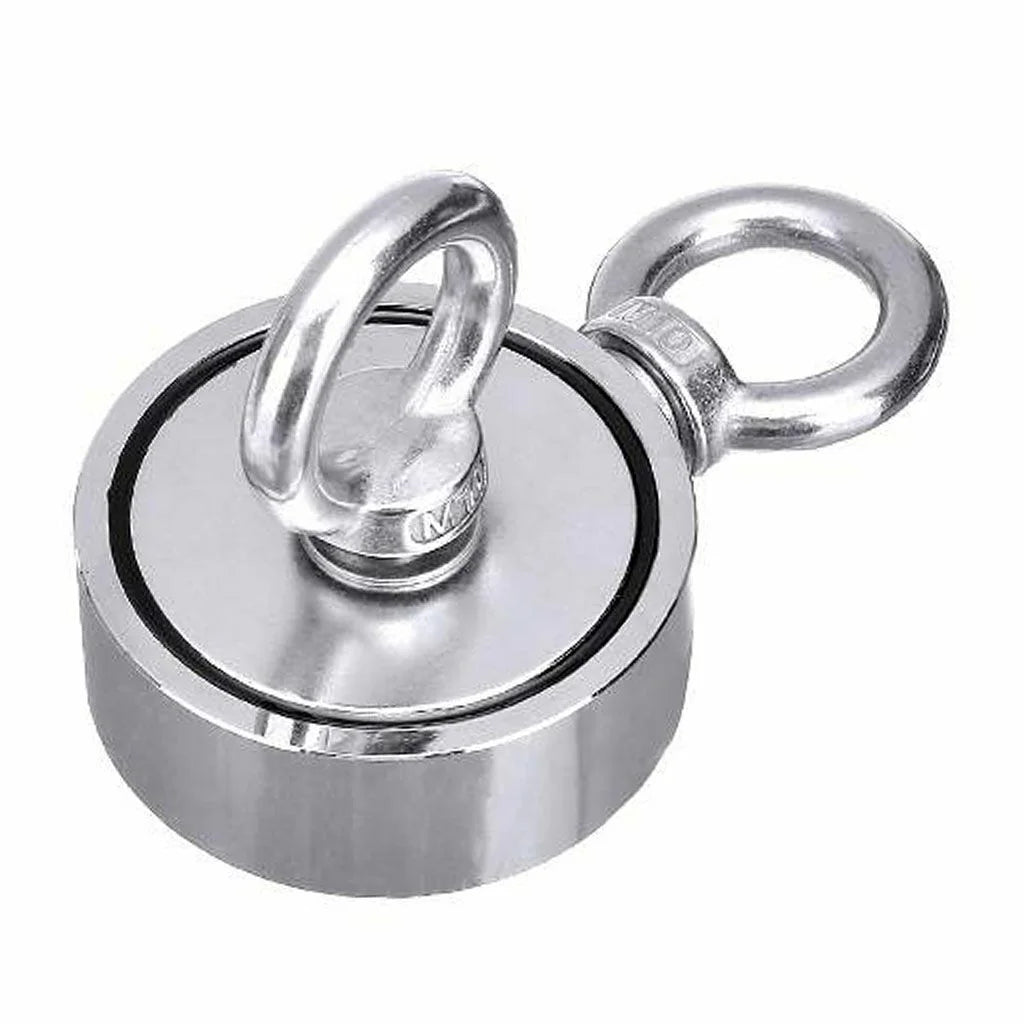 1300 Lbs Pull Force Neodymium Fishing Magnet Kit with Rope and Carabiner L1073