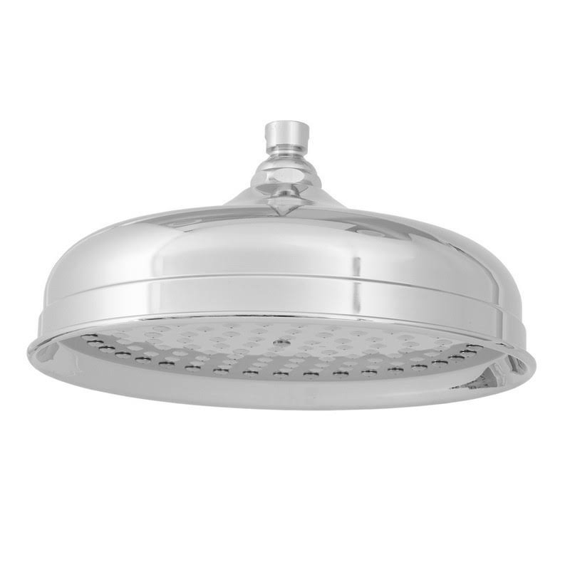 All Brass Rainhead 10x22 Diameter Polished Nickel O3975