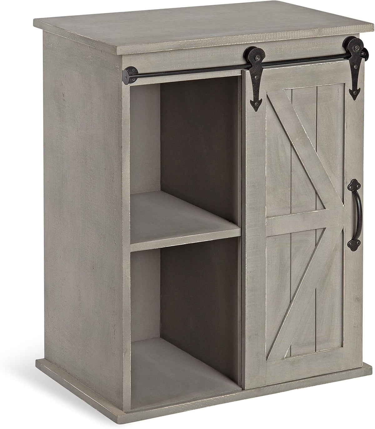 Wooden Freestanding Storage Cabinet with Sliding Barn Door E980607