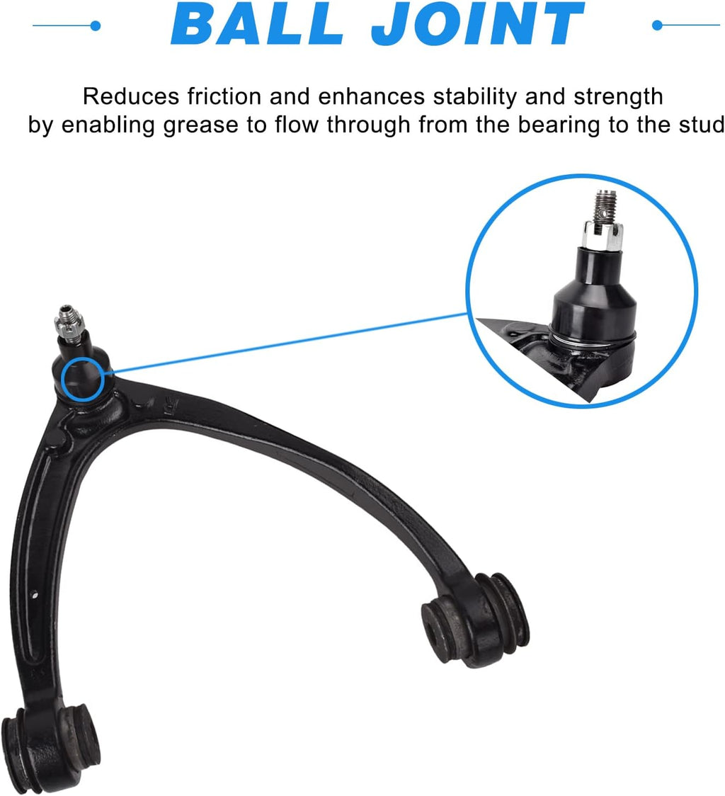 2Pcs Front Upper Control Arm with Ball Joint Assembly K7634