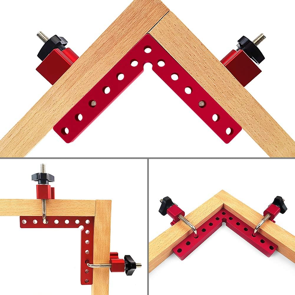 2 Pcs 90 Degrees Positioning Squares Aluminum Alloy Corner Clamp V833463