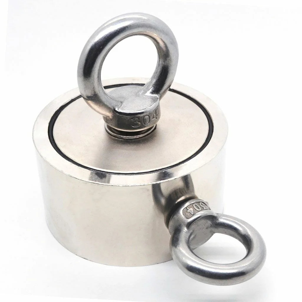 1300 Lbs Pull Force Neodymium Fishing Magnet Kit with Rope and Carabiner L1073