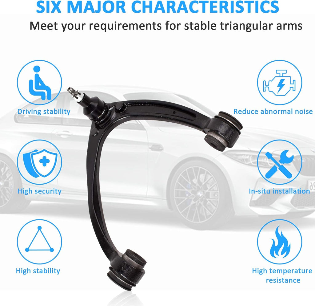 2Pcs Front Upper Control Arm with Ball Joint Assembly K7634