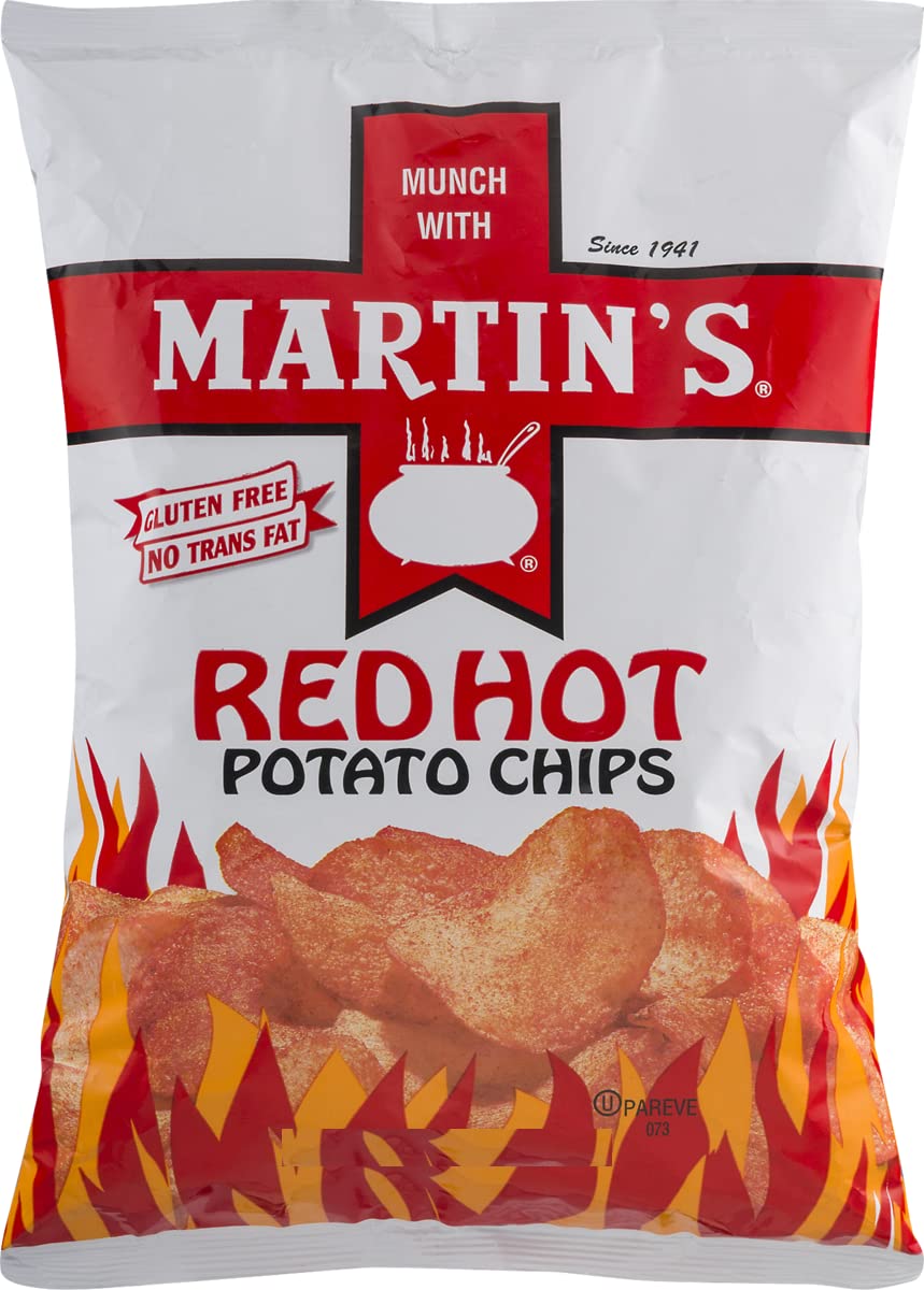 Red Hot Potato Chips 8.5 Ounces (3 Bags) U986
