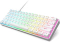60% Wireless Mechanical Keyboard Aluminum Frame RGB Hot Swappable Gateron Brown Switch White J240