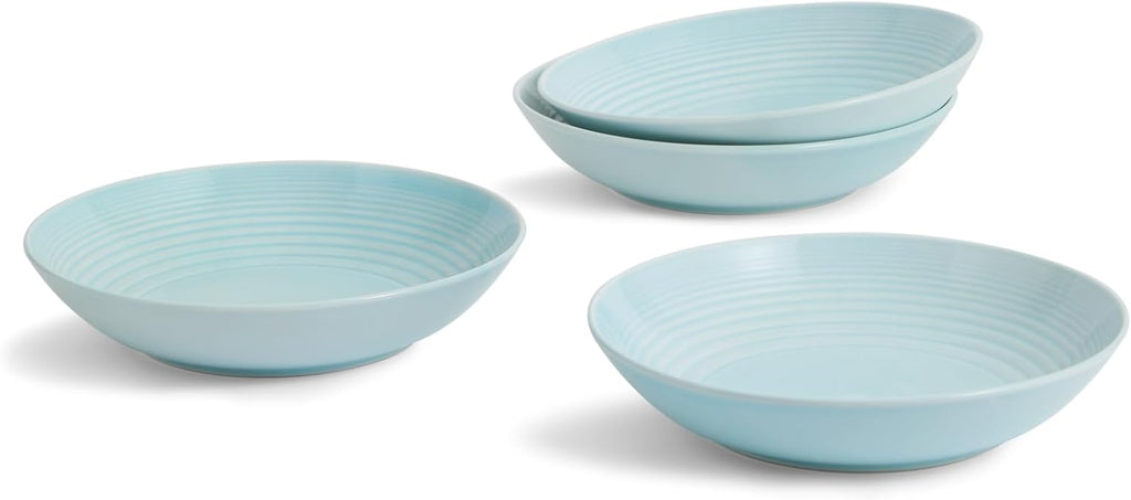Set of 4 Blue Pasta Bowl, 9.5" D7725
