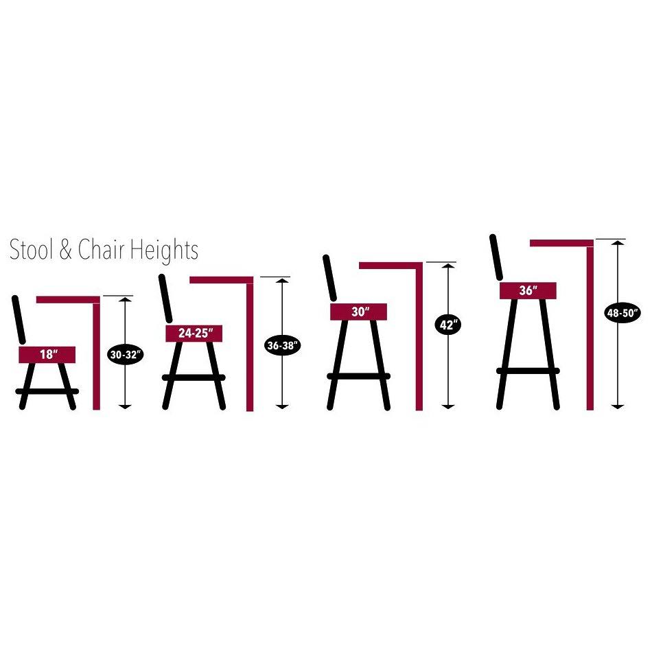 Black Swivel Bar Stool with Accent Ring V992
