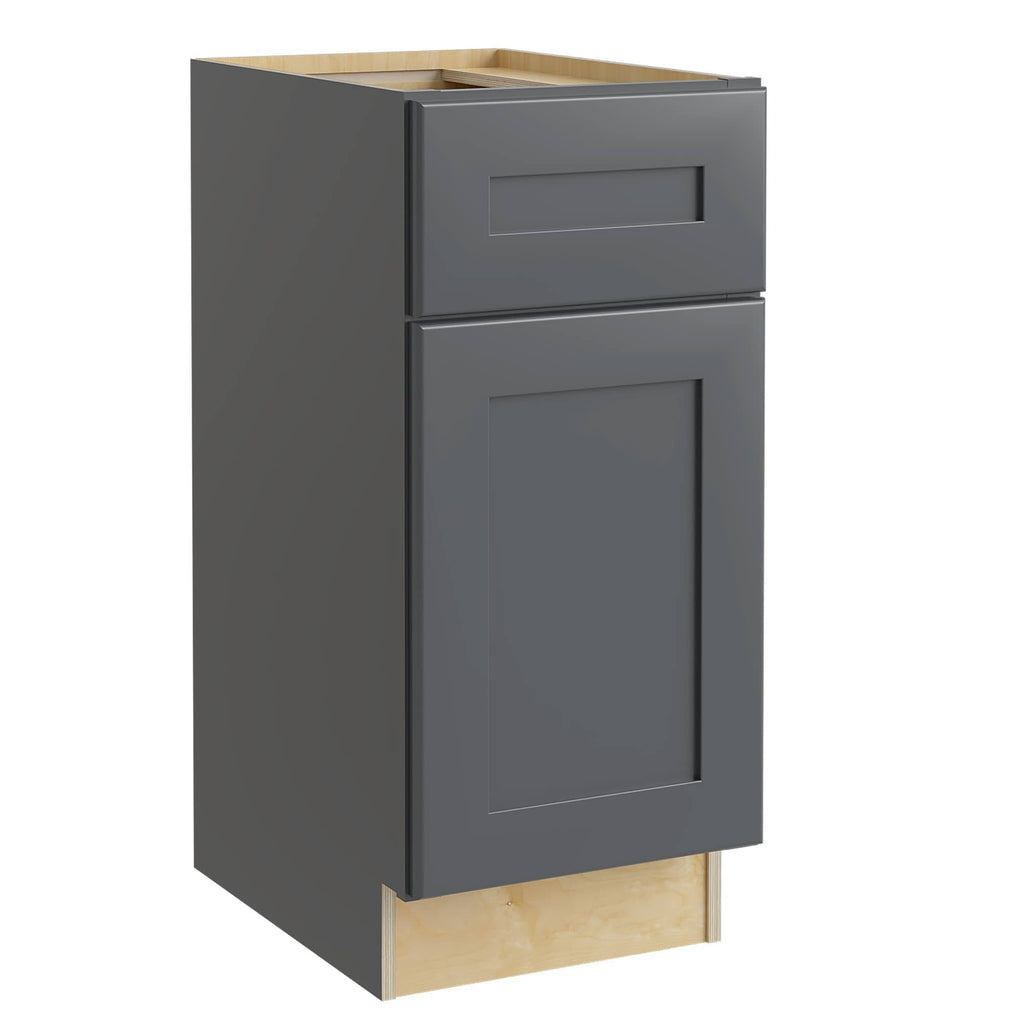 21-in W x 34.5-in H x 24-in D Deep Onyx Painted Base Cabinet L64947