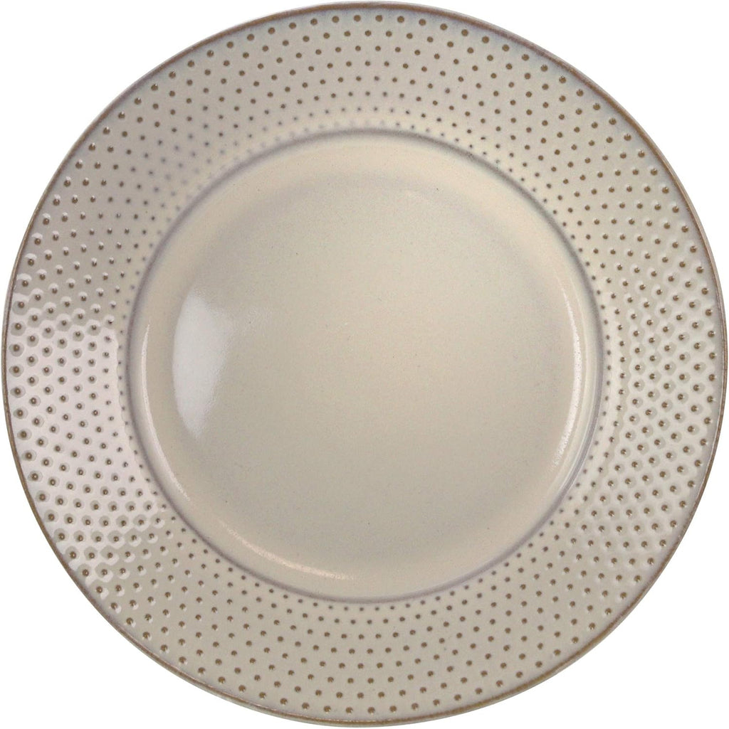 16 Piece White Stoneware Dinnerware Dish Set P759