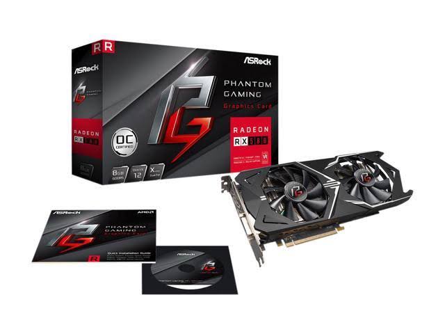 RX580 8GB GDDR5 PCIe 3.0 x16 Video Card F87737