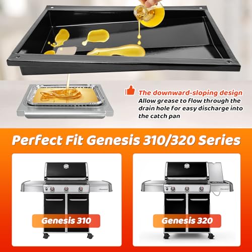 Grease Tray with Catch Pan and Foil Liner 10Pcs Aluminum Liner N57051