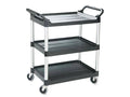 Black Three-Shelf Service Cart L268