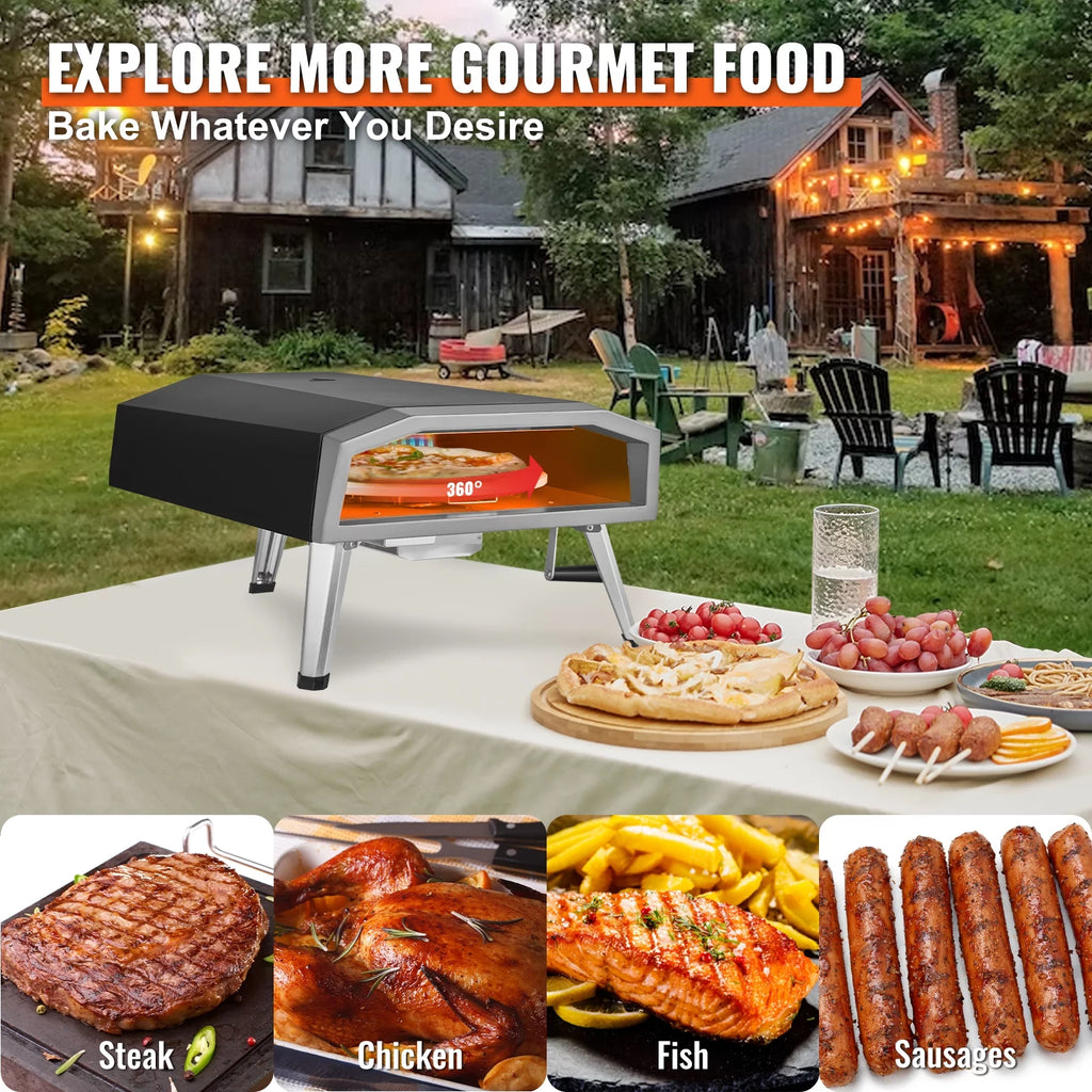 16" Portable Gas Pizza Oven D6988