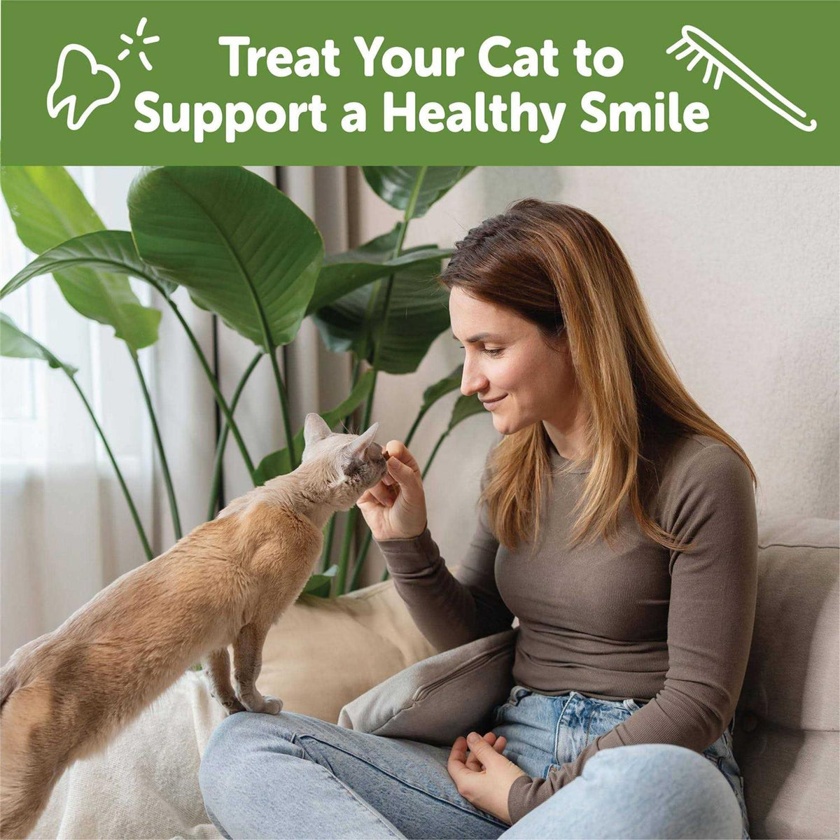Natural Dental Chicken Cat Treats I7446