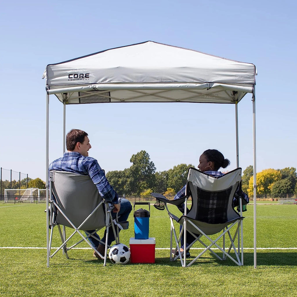 Gray 8 ft x 8 ft Canopy Tent with Carry Bag D669387