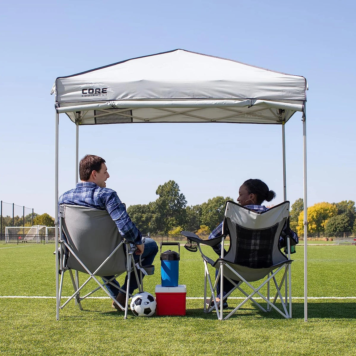Gray 8 ft x 8 ft Canopy Tent with Carry Bag D669387