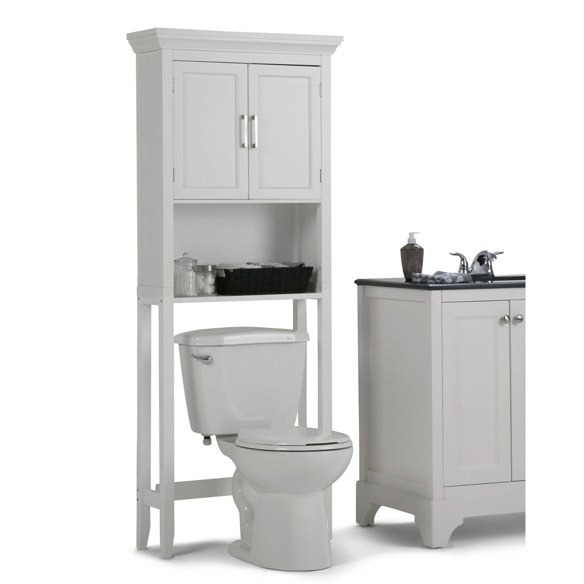 Space Saver Bath Cabinet Pure White R212