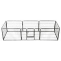Black 8 Panel Steel Dog Playpen U229772